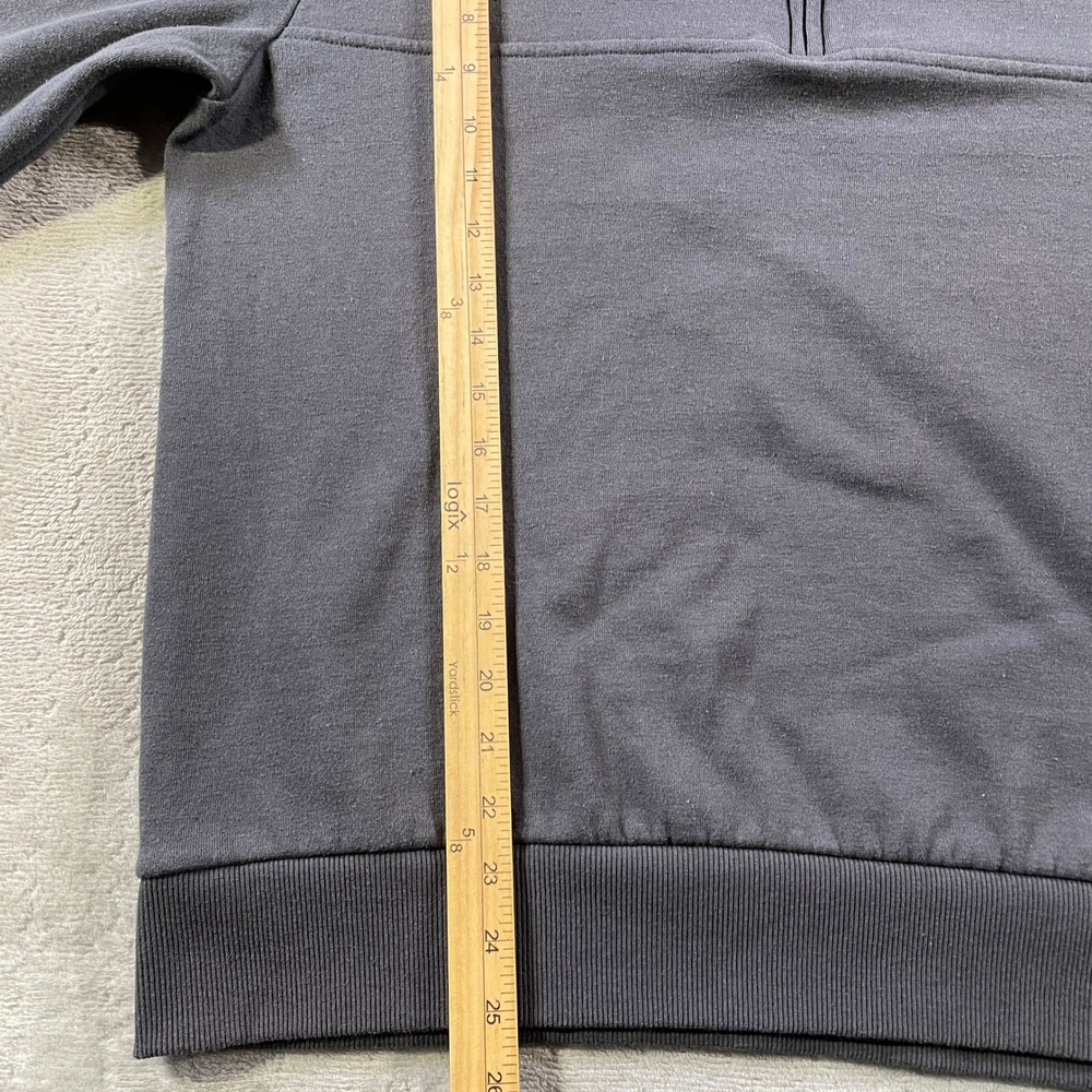 Mountain and Isles Pullover Sweatshirt Mens Medium Gray Quarter Zip Preppy - Picture 4 of 9
